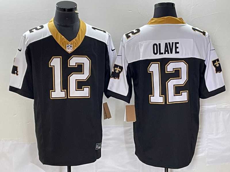 Men%27s New Orleans Saints #12 Chris Olave Black 2023 FUSE 1987 Legacy Vapor Stitched Jersey->new orleans saints->NFL Jersey